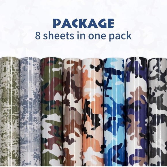 $8 🌸 Heat Transfer Vinyl ~ Camouflage Camo Variety Pack ~ Multipack Multiple - Picture 7 of 10